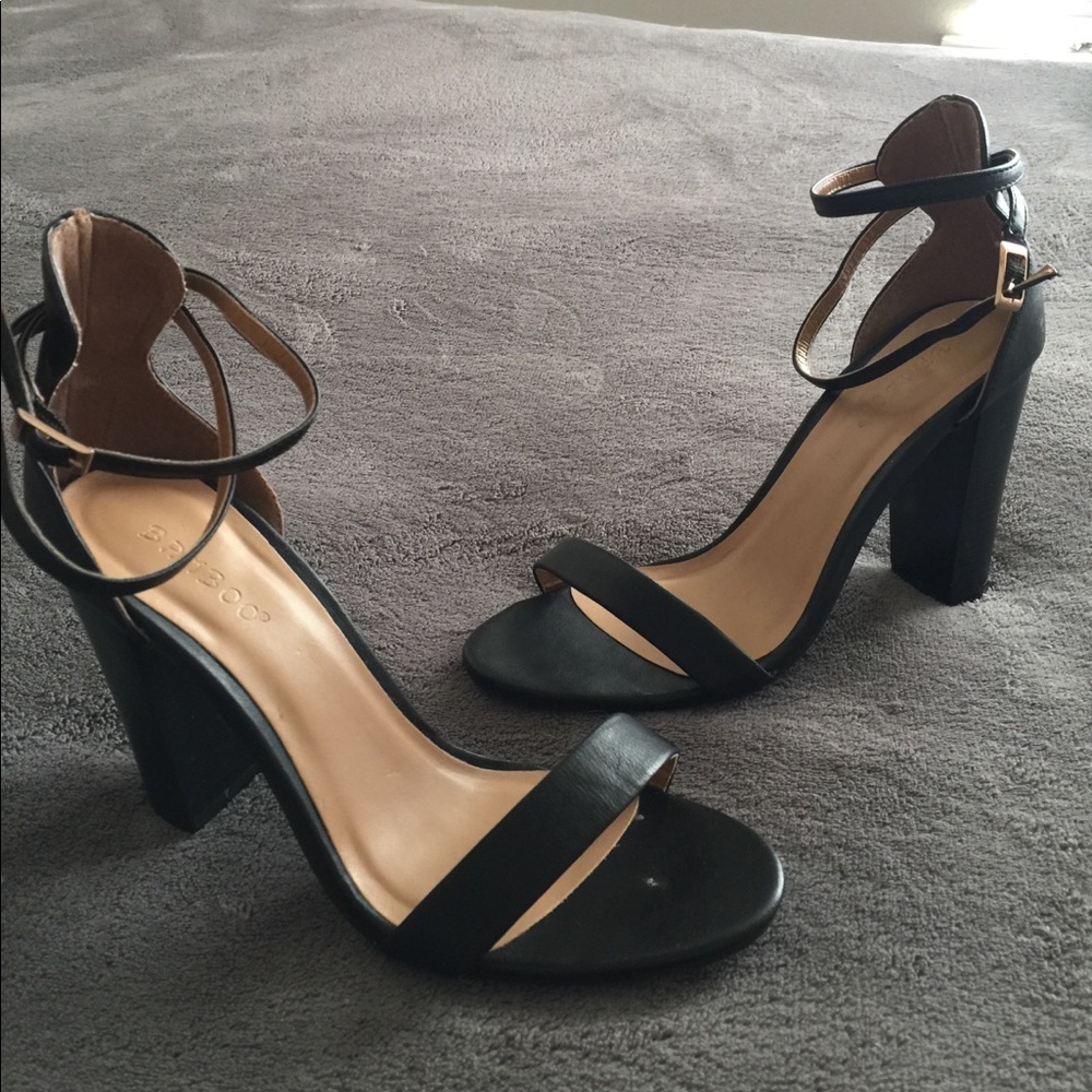 Black Open Toe Heel